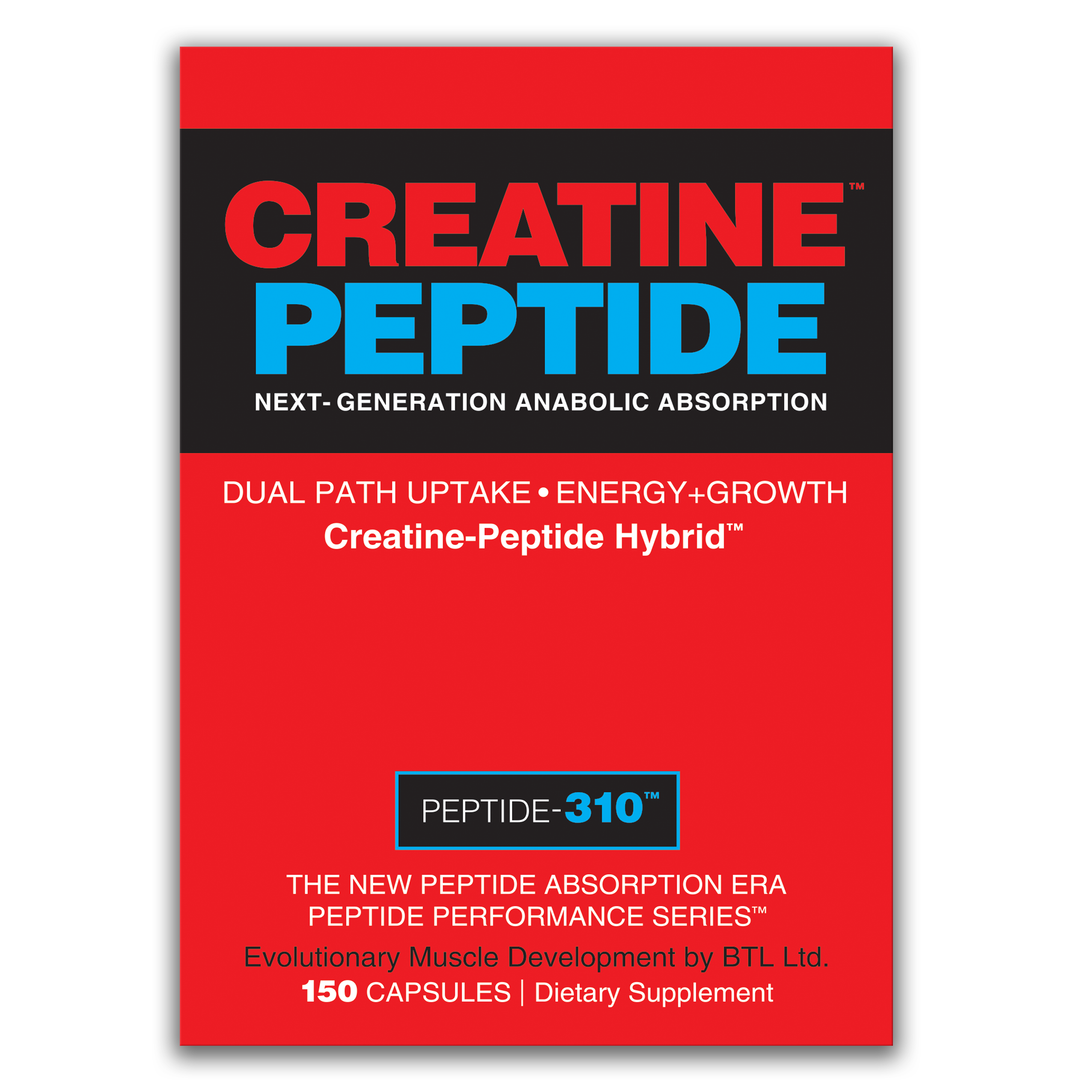 CREATINE PEPTIDE 310™ – Hybrid™ / КРЕАТИН-ПЕПТИДЕН ХИБРИД ЗА MУСКУЛНА СИЛА, ЕНЕРГИЯ И АНАБОЛНA AКТИВНОСТ /     150 КАПСУЛИ