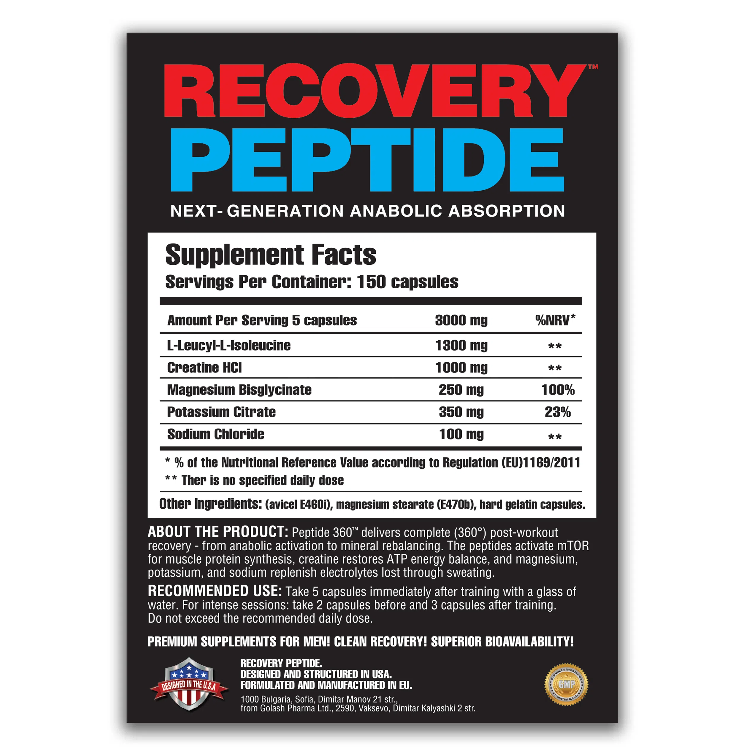 Recovery Peptide_back