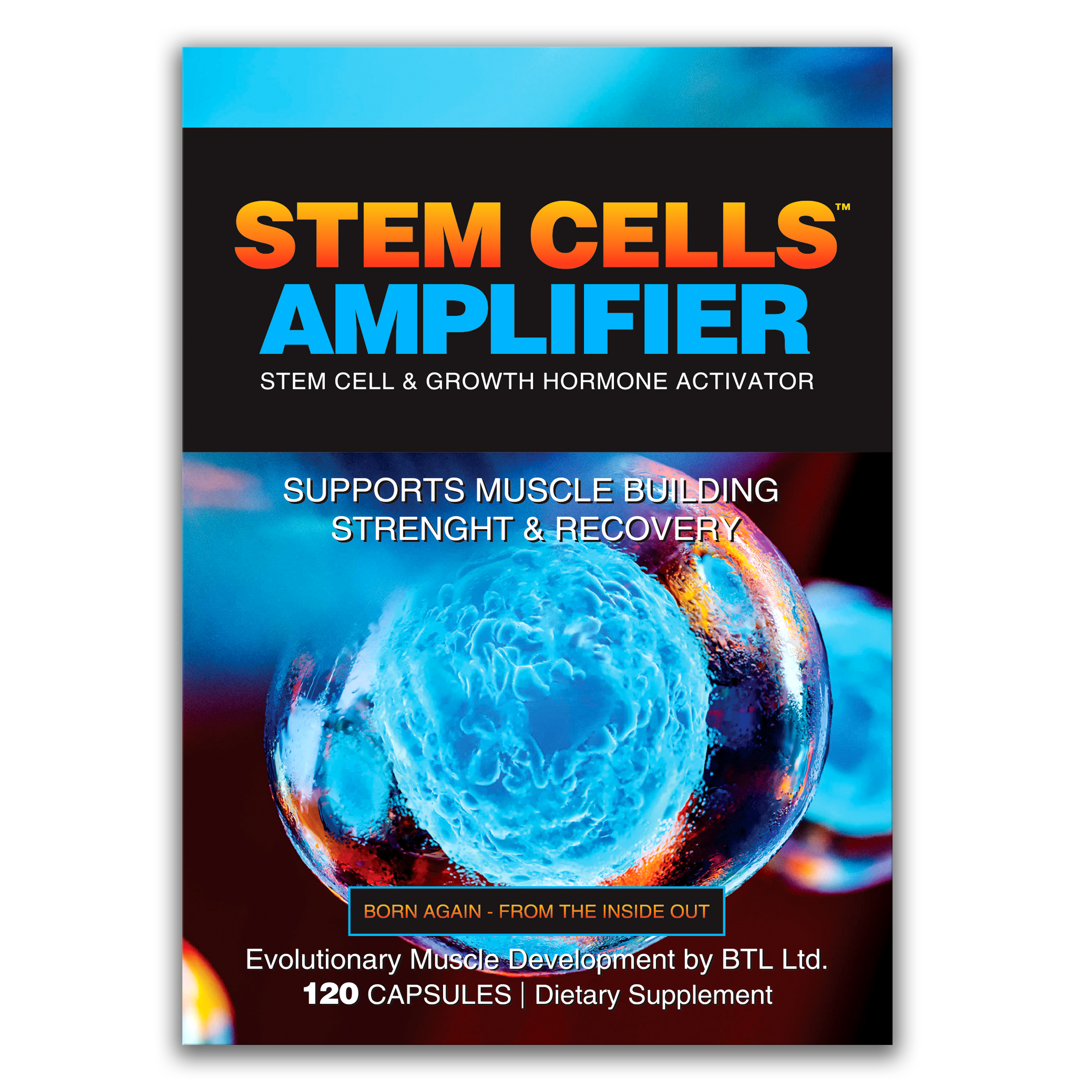 STEM CELLS AMPLIFIER™ / НАТУРАЛЕН АКТИВАТОР НА СТВОЛОВИ КЛЕТКИ, КЛЕТЪЧНА РЕГЕНЕРАЦИЯ, GH ПОДДРЪЖКА И БИОЛОГИЧНО ПОДМЛАДЯВАНЕ / 120 КАПСУЛИ